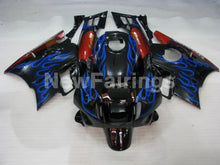 Cargar imagen en el visor de la galería, Blue and Black Red Flame - CBR600 F2 91-94 Fairing Kit