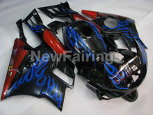 Cargar imagen en el visor de la galería, Blue and Black Red Flame - CBR600 F2 91-94 Fairing Kit