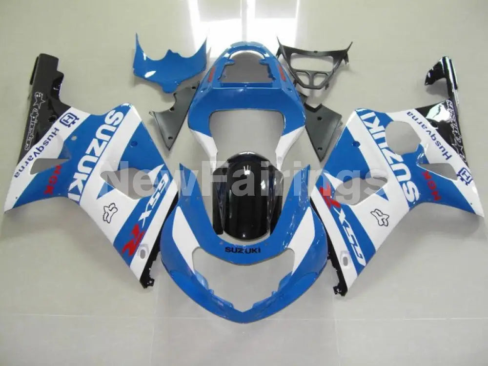 Blue Black White Factory Style - GSX-R1000 00-02 Fairing Kit