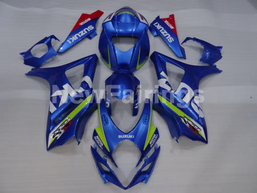 Blue and Green Factory Style - GSX-R1000 07-08 Fairing Kit