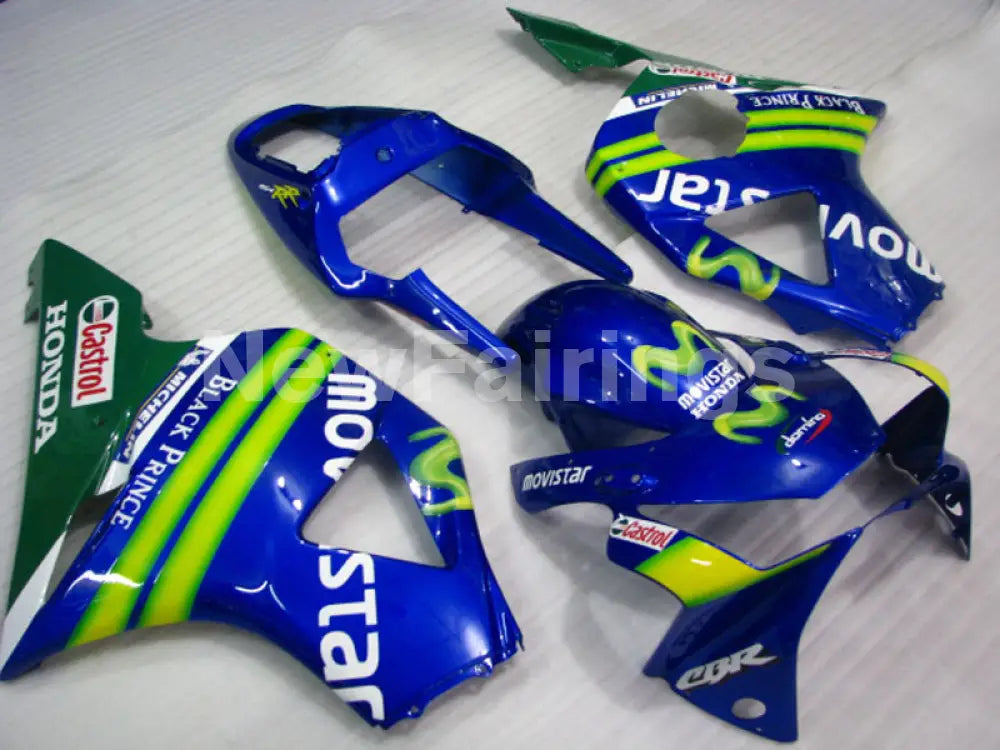 Blue and Green Movistar - CBR 954 RR 02-03 Fairing Kit
