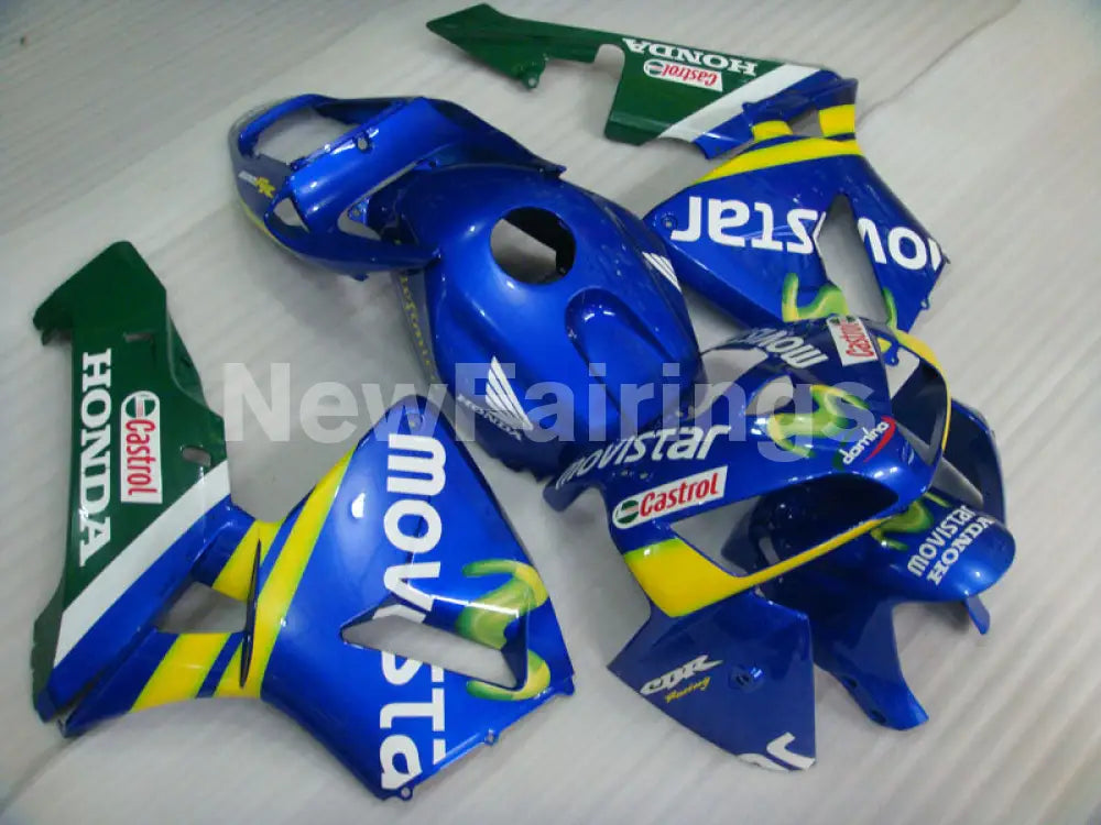 Blue and Green Movistar - CBR600RR 05-06 Fairing Kit