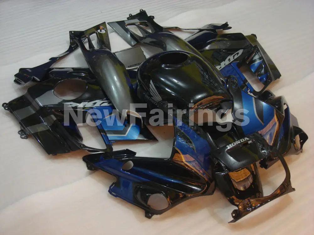 Blue and Grey Black Factory Style - CBR600 F2 91-94 Fairing Kit
