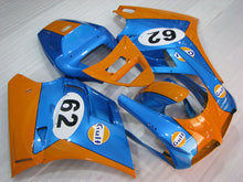 Cargar imagen en el visor de la galería, Blue and Orange Gulf - Ducati 748/916/996/998 96-02 Fairing Kit (Single Passenger Seat)