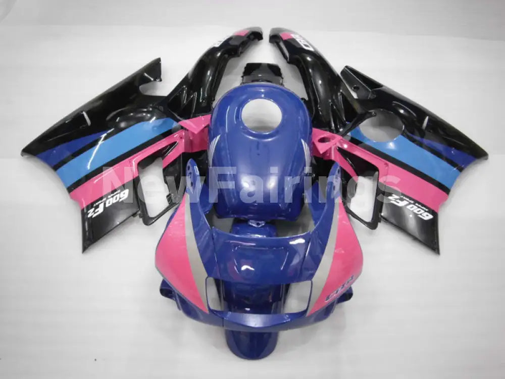 Blue and Pink Black Factory Style - CBR600 F2 91-94 Fairing Kit