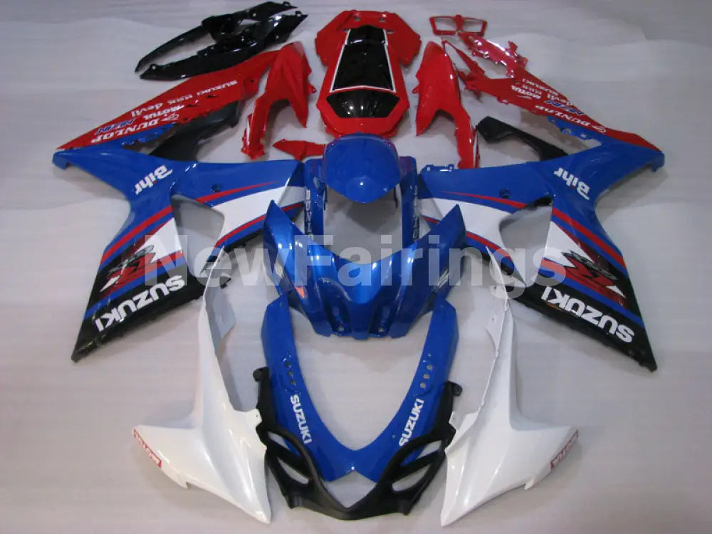 Blue and Red White Factory Style - GSX-R1000 09-16 Fairing Kit