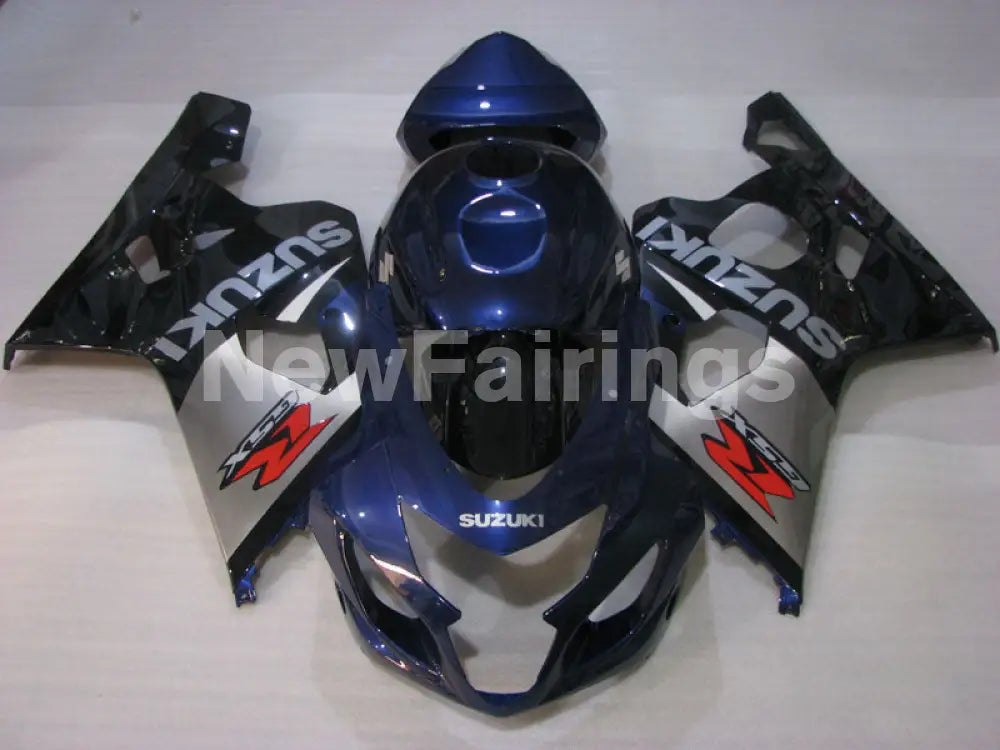 Blue Silver and Black Factory Style - GSX-R600 04-05 Fairing Kit