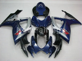 Blue Silver and Black Factory Style - GSX-R600 06-07 Fairing Kit