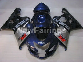 Blue Silver and Black Factory Style - GSX-R750 04-05 Fairing Kit