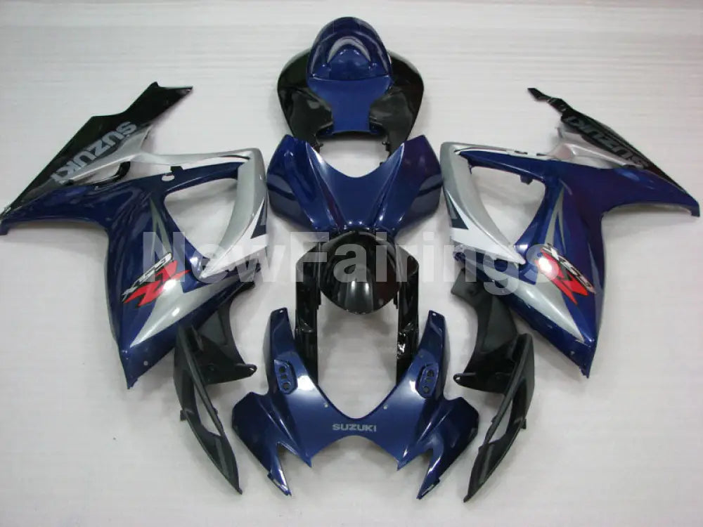 Blue Silver and Black Factory Style - GSX-R750 06-07 Fairing Kit
