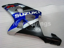 Cargar imagen en el visor de la galería, Blue and Silver Black Factory Style - GSX-R1000 00-02 Fairing Kit