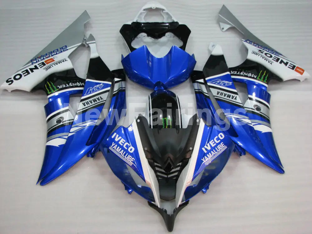 Blue White and Black ENEOS - YZF-R6 08-16 Fairing Kit
