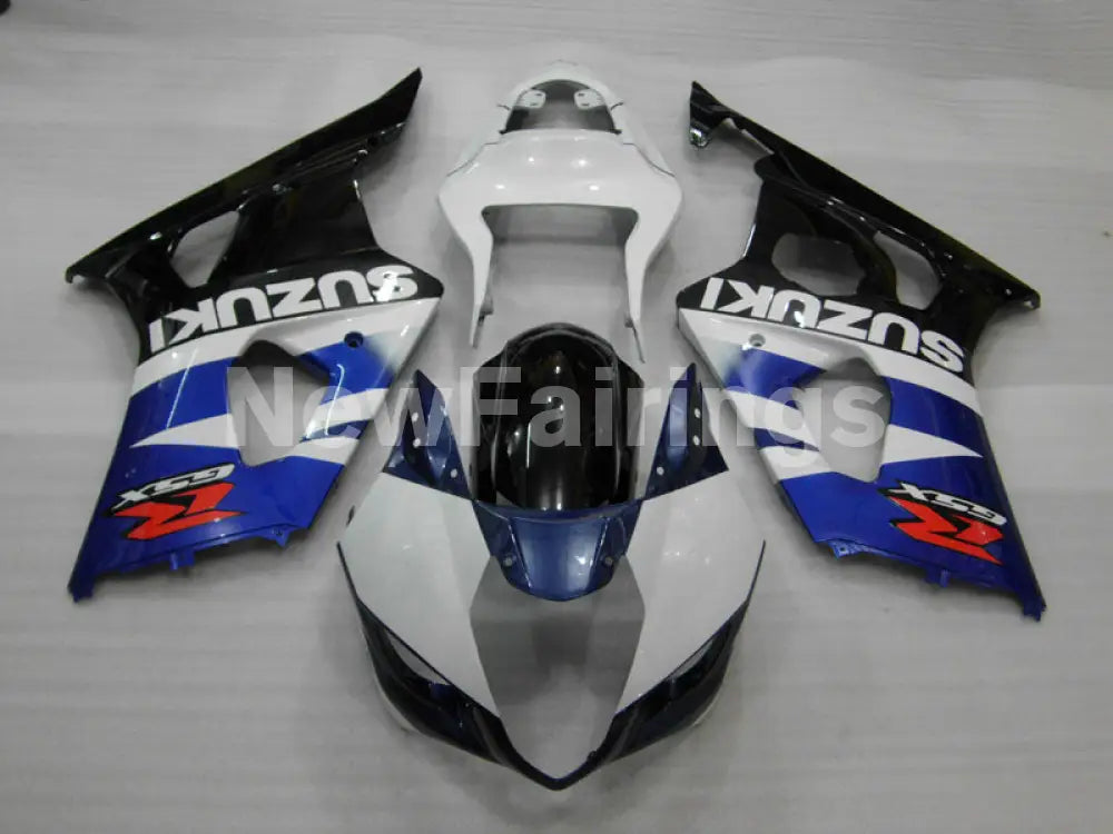 Blue White and Black Factory Style - GSX-R1000 03-04 Fairing Kit