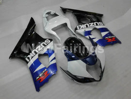 Blue White and Black Factory Style - GSX-R1000 03-04 Fairing Kit