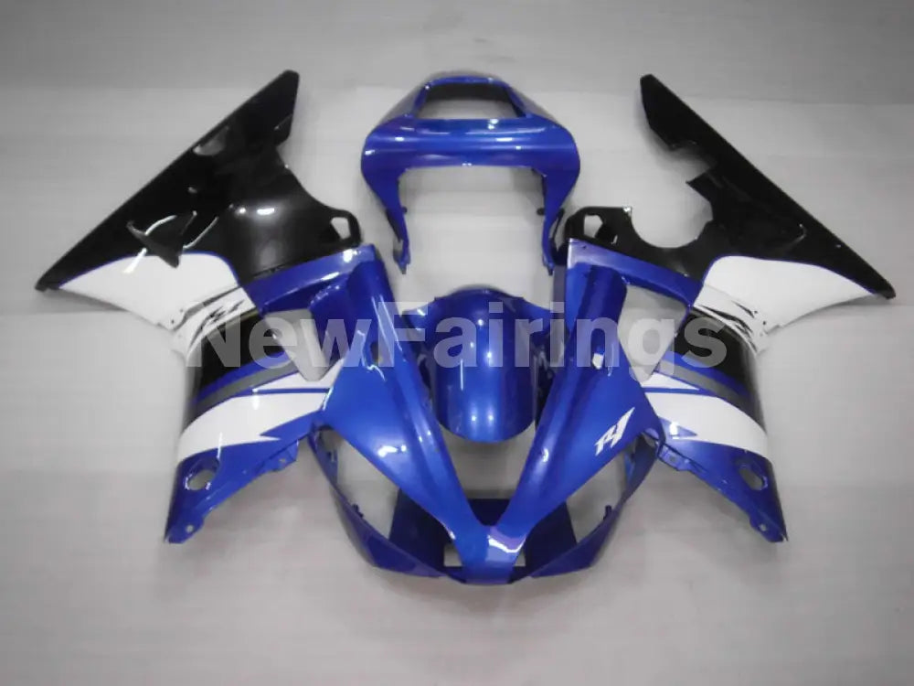 Blue White and Black Factory Style - YZF-R1 00-01 Fairing Kit