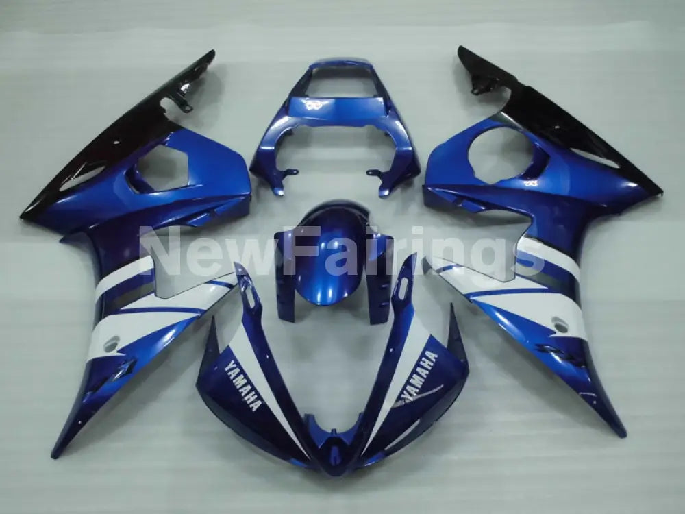 Blue White and Black Factory Style - YZF-R6 03-04 Fairing Kit