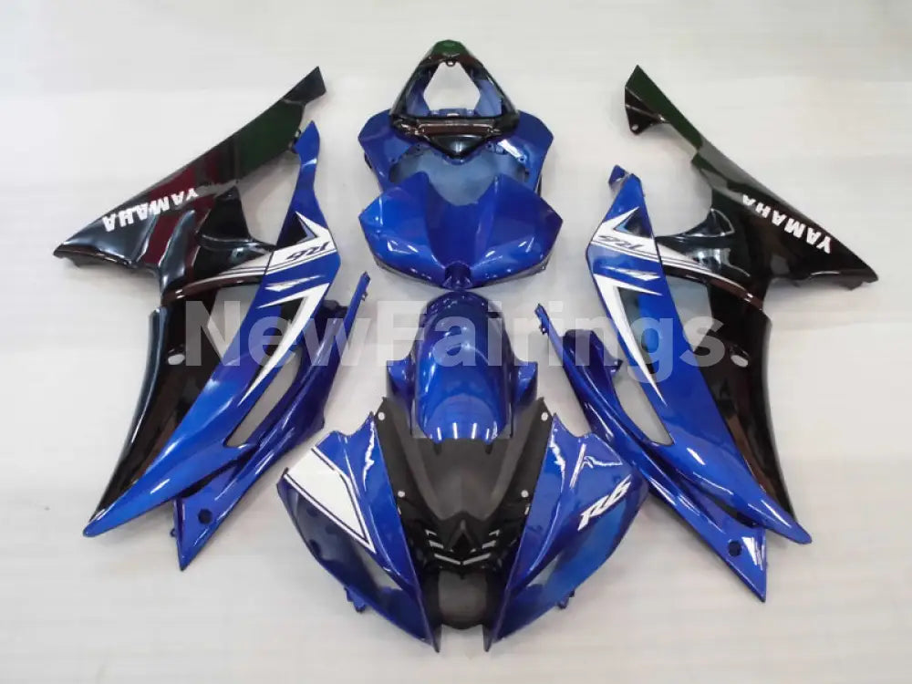 Blue White and Black Factory Style - YZF-R6 08-16 Fairing Kit