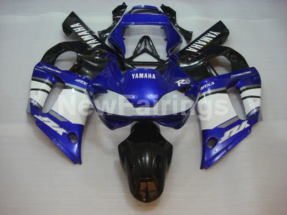Blue White and Black Factory Style - YZF-R6 98-02 Fairing Kit