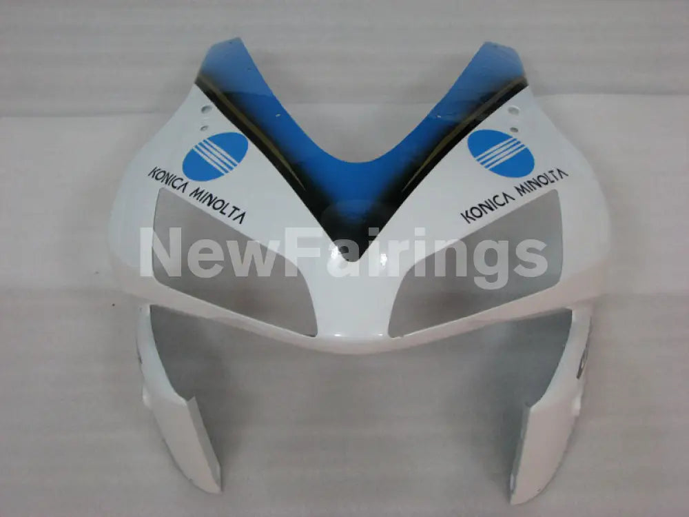 Blue White and Black Konica Minolta - CBR600RR 03-04 Fairing Kit