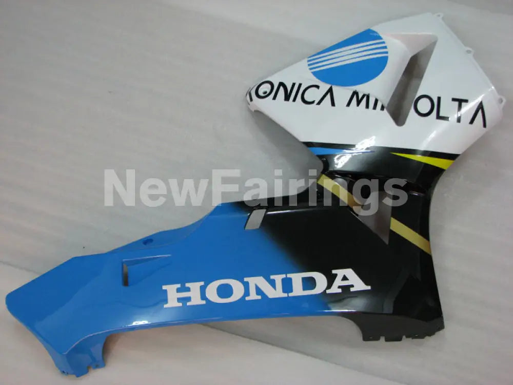 Blue White and Black Konica Minolta - CBR600RR 03-04 Fairing Kit