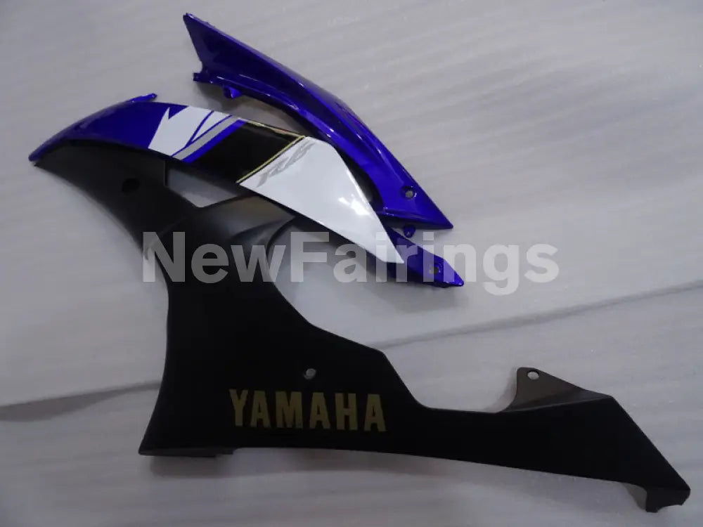 Blue White and Matte Black Factory Style - YZF-R6 08-16 Fairing Kit