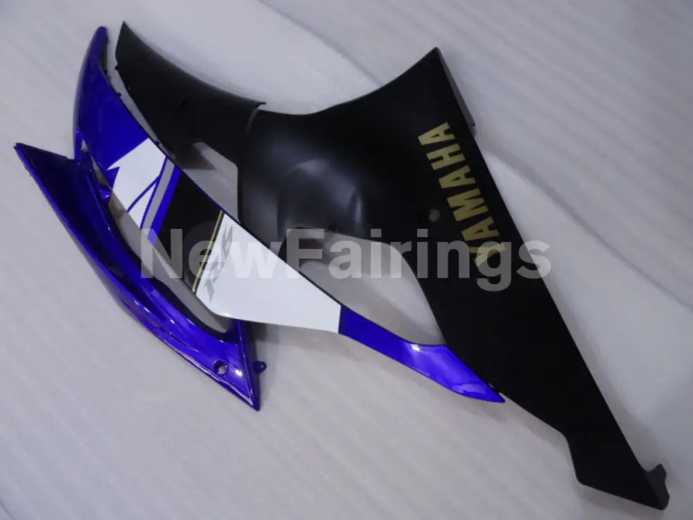 Blue White and Matte Black Factory Style - YZF-R6 08-16 Fairing Kit