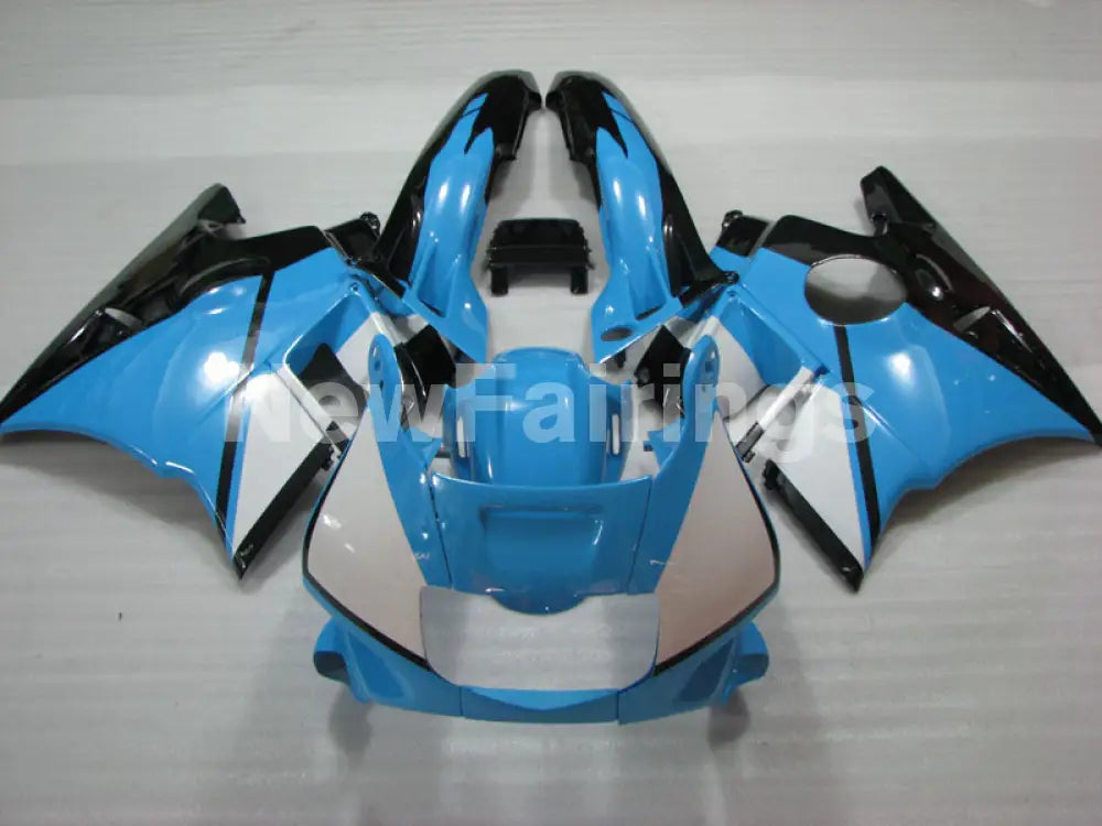 Blue and White Black Factory Style - CBR600 F2 91-94 Fairing Kit