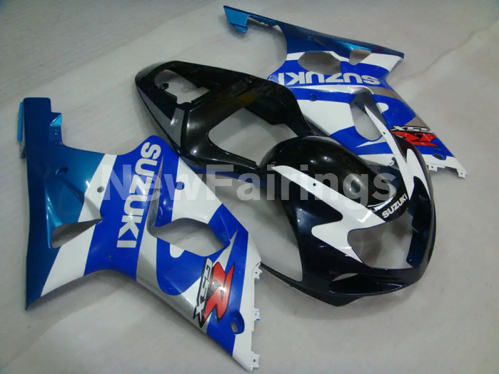 Blue White and Black Factory Style - GSX-R1000 00-02 Fairing Kit
