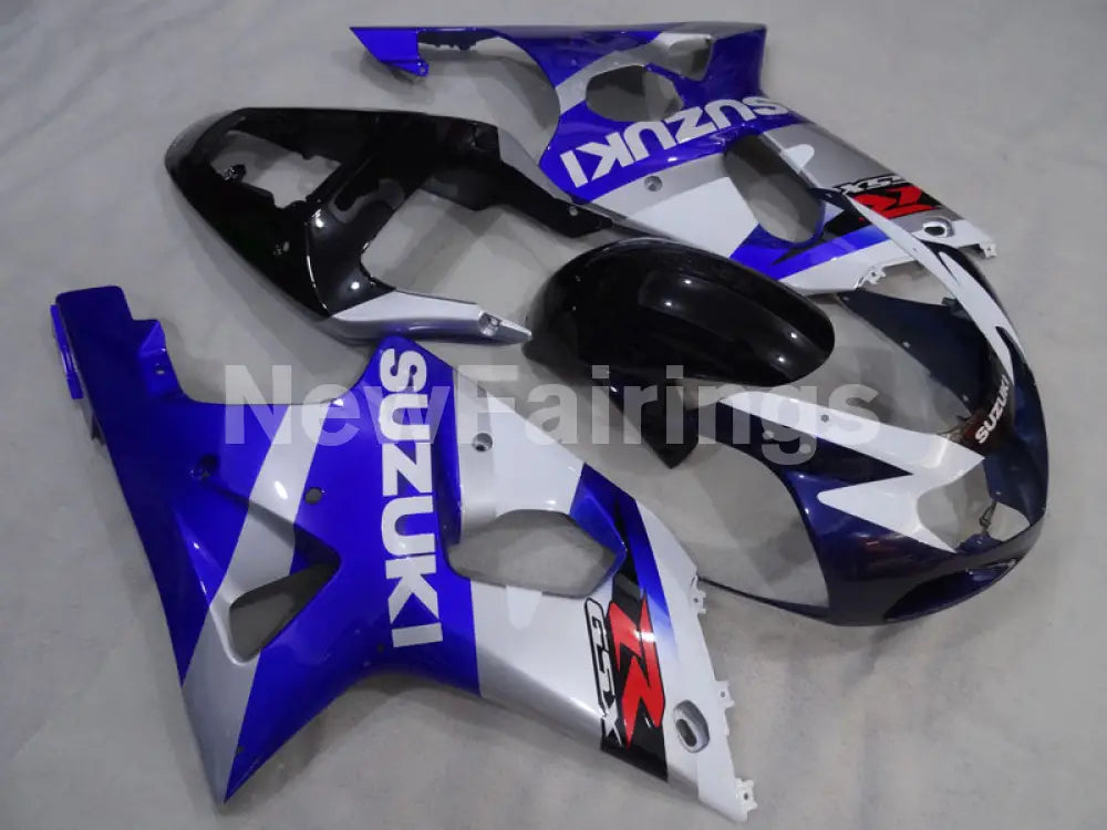 Blue White Black Factory Style - GSX-R1000 00-02 Fairing Kit