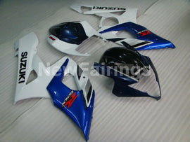 Blue and White Black Factory Style - GSX-R1000 05-06 Fairing Kit