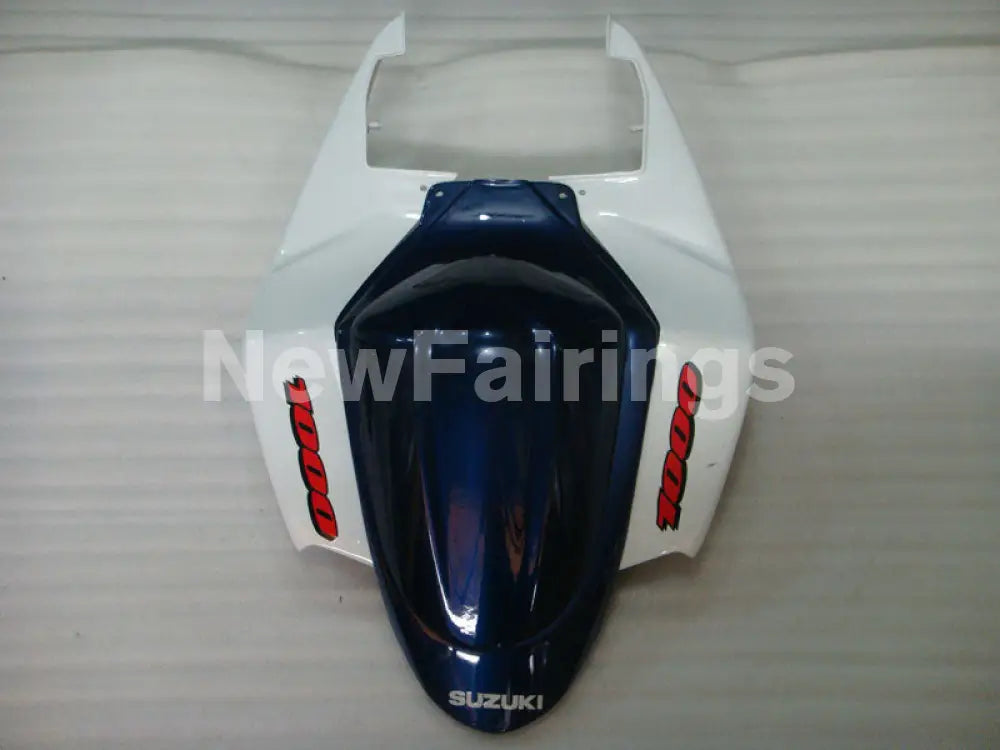 Blue and White Black Factory Style - GSX-R1000 05-06 Fairing Kit