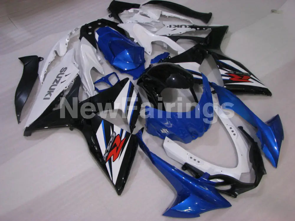 Blue White Black Factory Style - GSX-R1000 09-16 Fairing Kit
