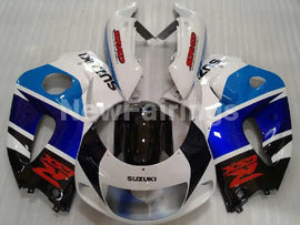 Blue and White Black Factory Style - GSX-R750 96-99 Fairing Kit