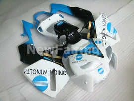 Blue and White Black Konica Minolta - CBR600RR 05-06 Fairing Kit