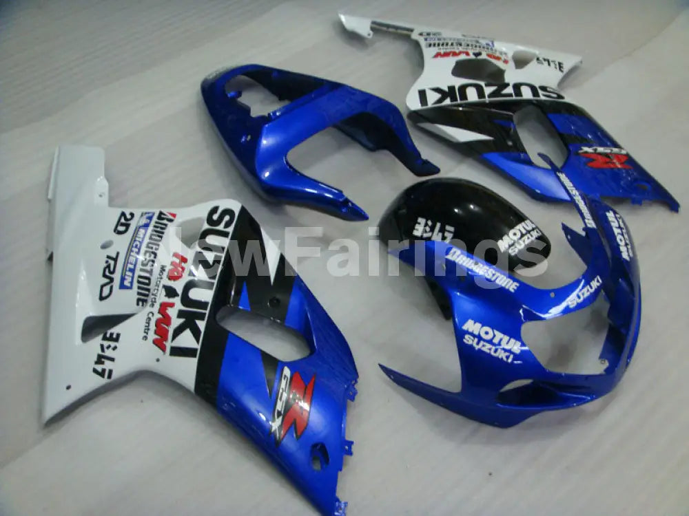 Blue and White Black MOTUL - GSX-R600 01-03 Fairing Kit