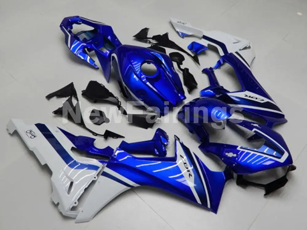 Blue and White Factory Style - CBR1000RR 17-19 Fairing Kit