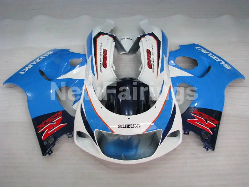 Blue White Factory Style - GSX-R600 96-00 Fairing Kit