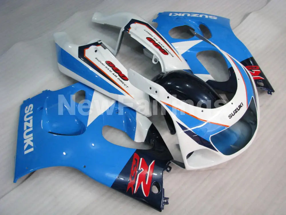 Blue White Factory Style - GSX-R600 96-00 Fairing Kit