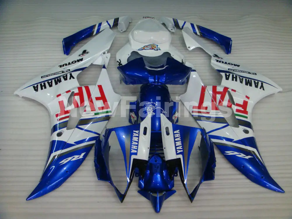 Blue White FIAT - YZF-R6 06-07 Fairing Kit