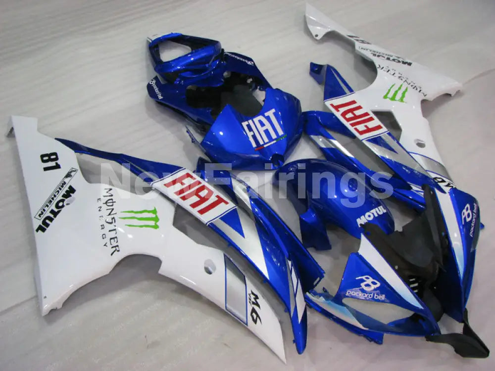 Blue White FIAT - YZF-R6 08-16 Fairing Kit