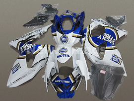 Blue and White Lucky Strike  - GSX-R1000 09-16 Fairing Kit