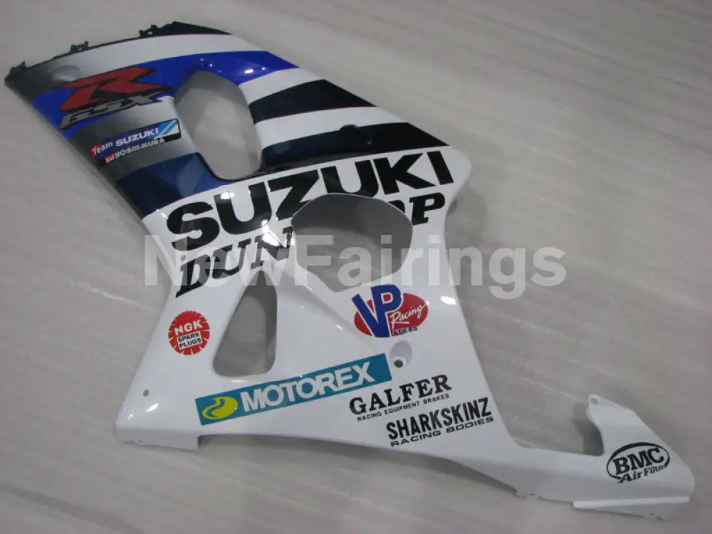 Blue and White MOTOREX - GSX-R1000 00-02 Fairing Kit