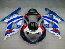 Cargar imagen en el visor de la galería, Blue and White Red Factory Style - GSX-R600 01-03 Fairing Kit
