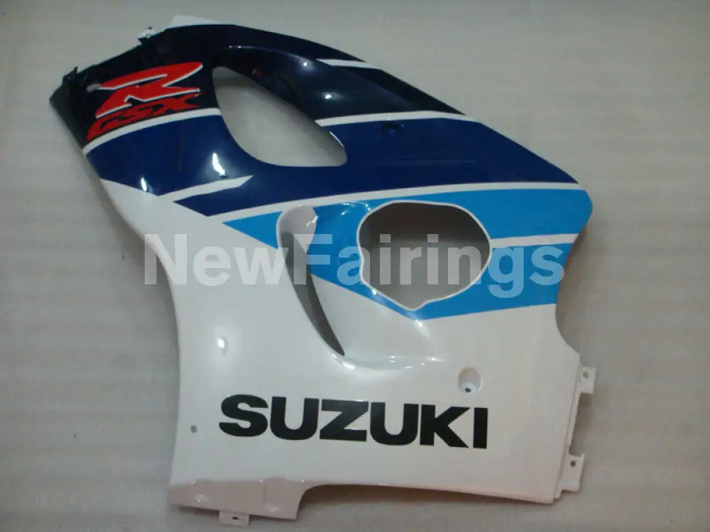 Blue and White Red Factory Style - GSX-R600 96-00 Fairing Kit