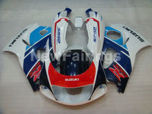Cargar imagen en el visor de la galería, Blue and White Red Factory Style - GSX-R600 96-00 Fairing Kit