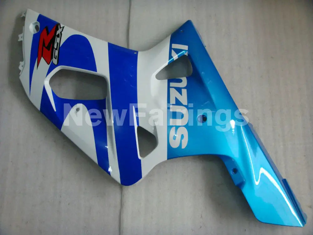 Blue and White Red Factory Style - GSX-R750 00-03 Fairing Kit
