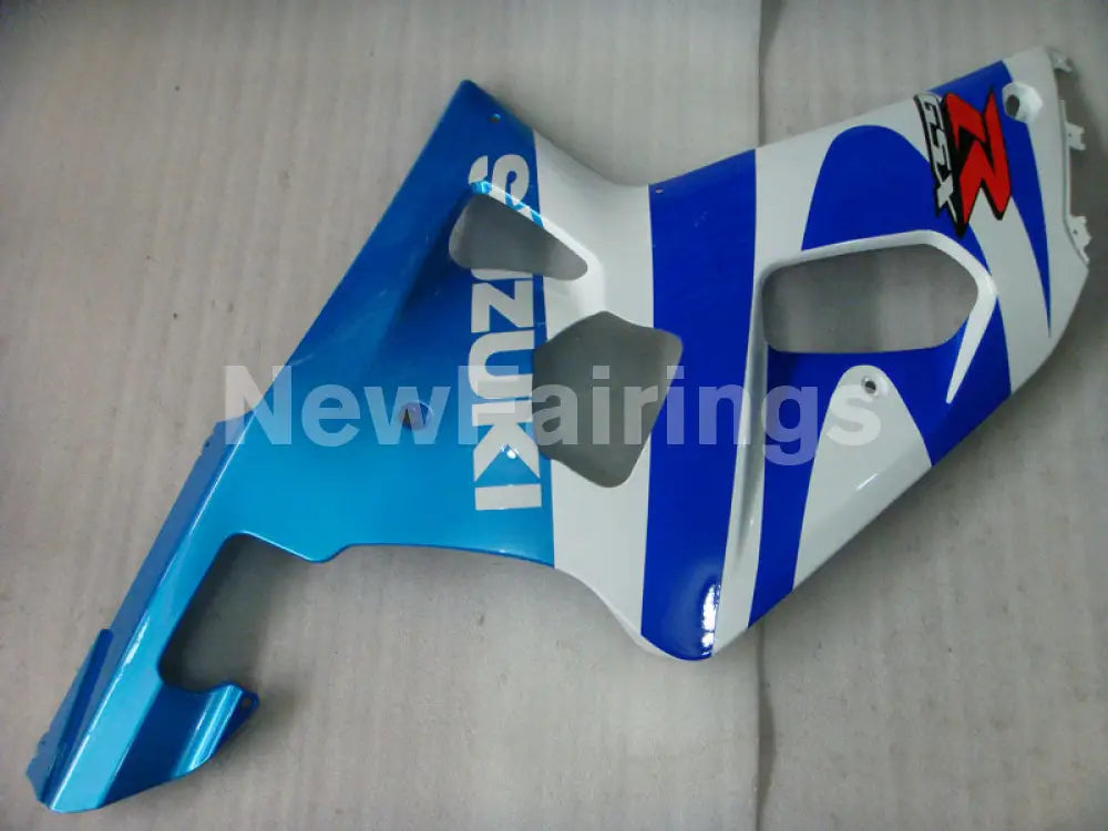 Blue and White Red Factory Style - GSX-R750 00-03 Fairing Kit