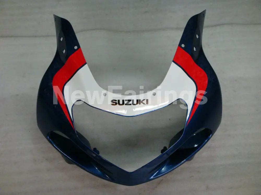 Blue and White Red Factory Style - GSX-R750 00-03 Fairing Kit