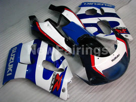 Blue White and Red Factory Style - GSX-R750 96-99 Fairing Kit