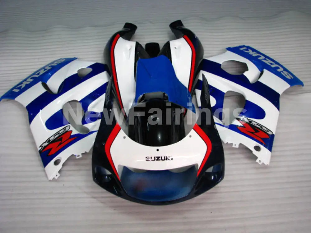 Blue White and Red Factory Style - GSX-R750 96-99 Fairing Kit